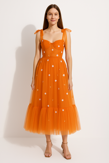 Robe De Soirée Couleur Orange