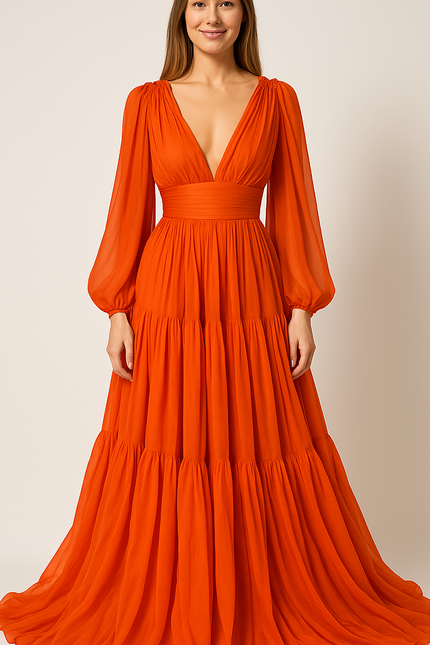 Robe Rouge Orange