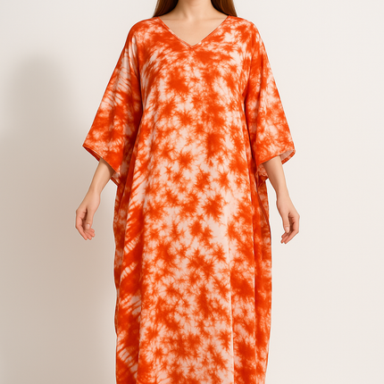 Robe Tie And Dye Orange