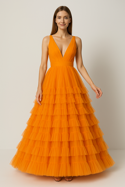 Robe Longue Été Orange