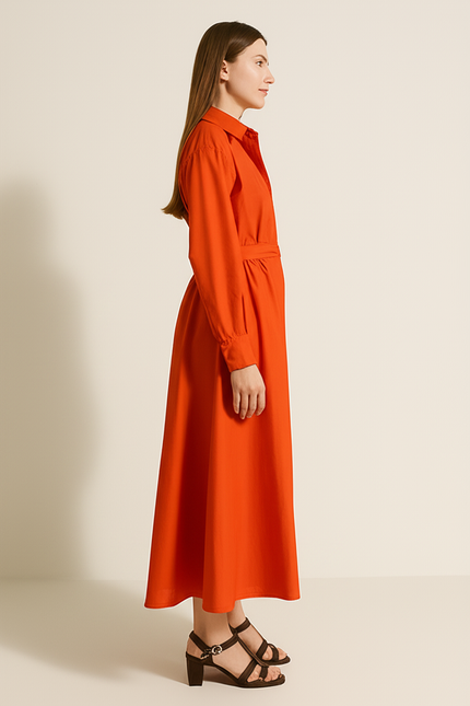 Robe Orange Droite - gallery 2