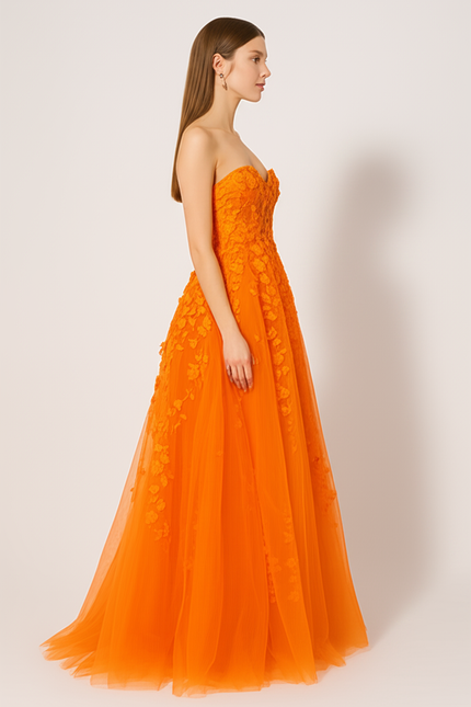 Robe De Demoiselle D'Honneur Orange - gallery 2