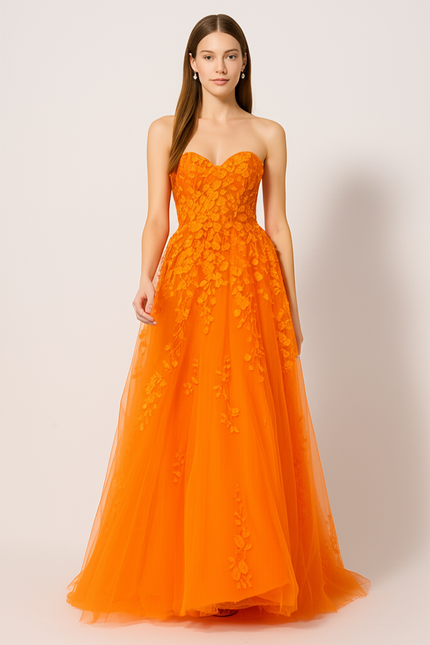 Robe De Demoiselle D'Honneur Orange - gallery 4