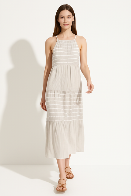 Robe D'Été À Rayures Légères - gallery 4