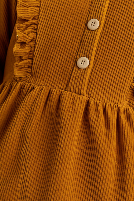 Robe Orange Volant - gallery 3