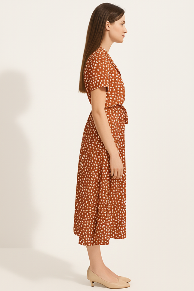 Robe Orange A Pois - gallery 2