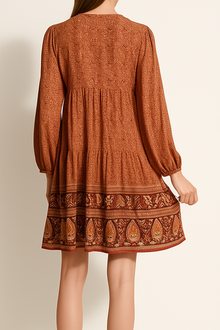 Robe Fleurie Orange - gallery 1