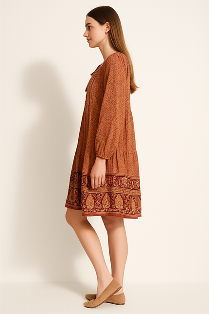 Robe Fleurie Orange - gallery 2