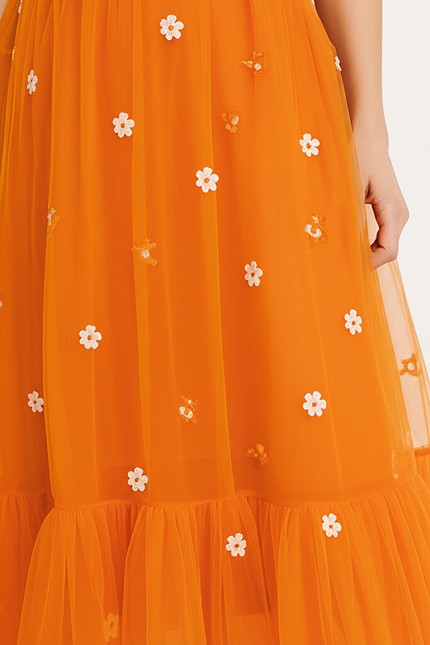 Robe De Soirée Couleur Orange - gallery 3