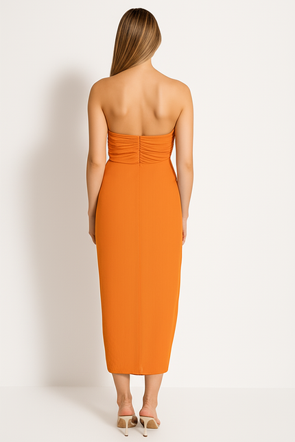 Robe Orange Dos Nu - gallery 1