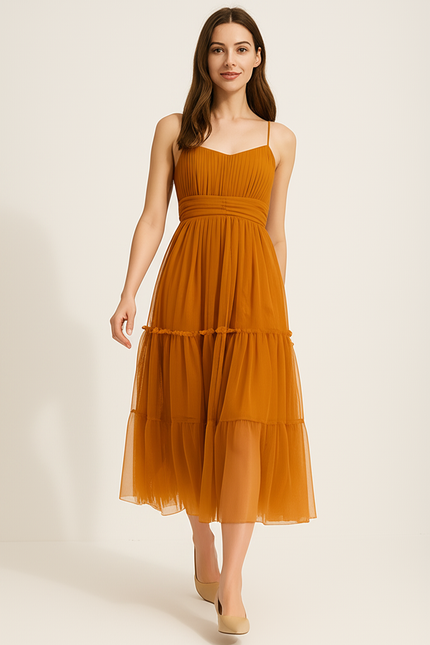 Robe Orange Brique - gallery 4