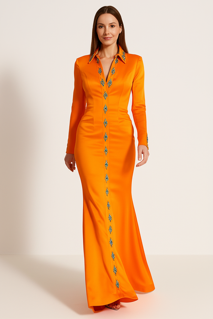 Robe Orange Brûlée Mariage - gallery 4