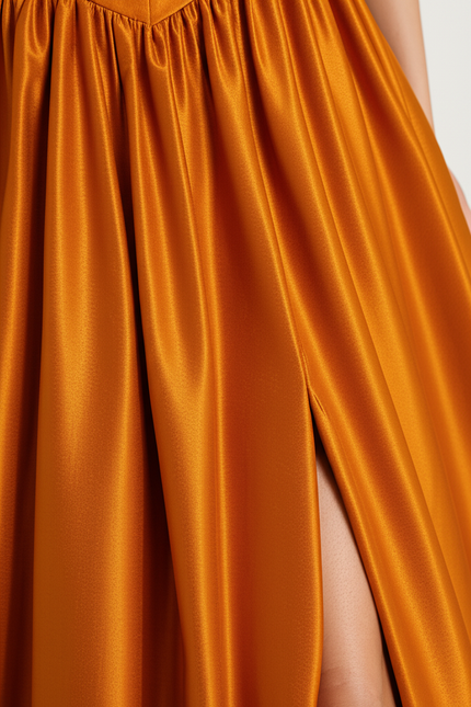 Robe Orange Grande Taille - gallery 3