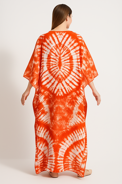 Robe Tie And Dye Orange - gallery 1