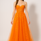 Robe De Demoiselle D'Honneur Orange