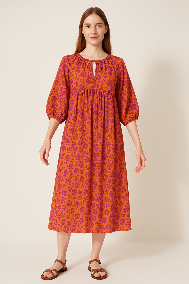 Robe D'Été À Motifs Floraux.