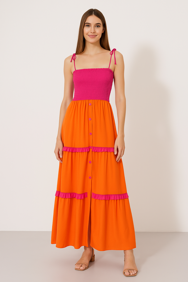 Robe Orange Sexy