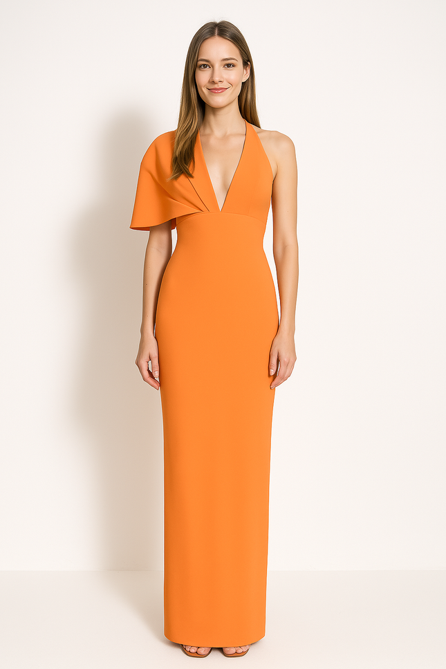 Robe Chemise Longue Orange