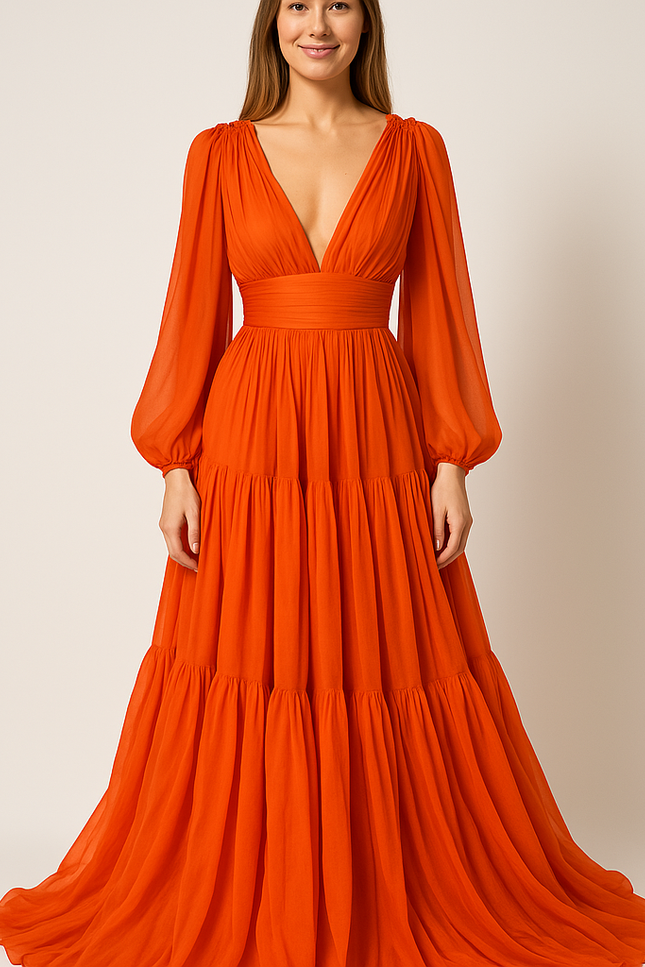 Robe Rouge Orange