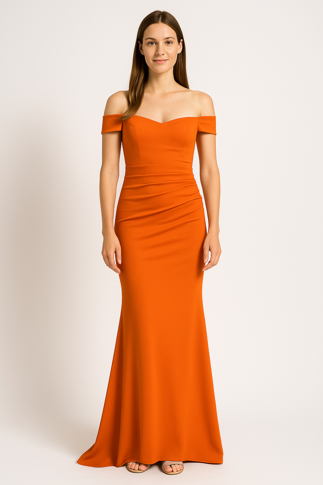 Robe Orange Chic Élégante