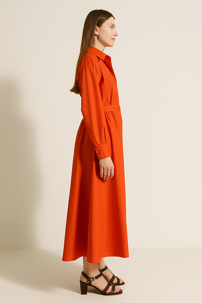 Robe Orange Droite - gallery 2
