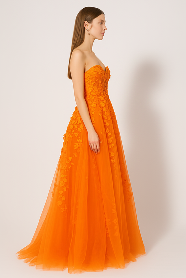 Robe De Demoiselle D'Honneur Orange - gallery 2