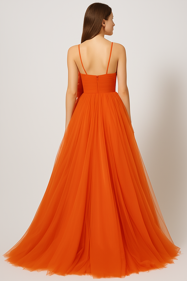 Robe Tulle Orange - gallery 1