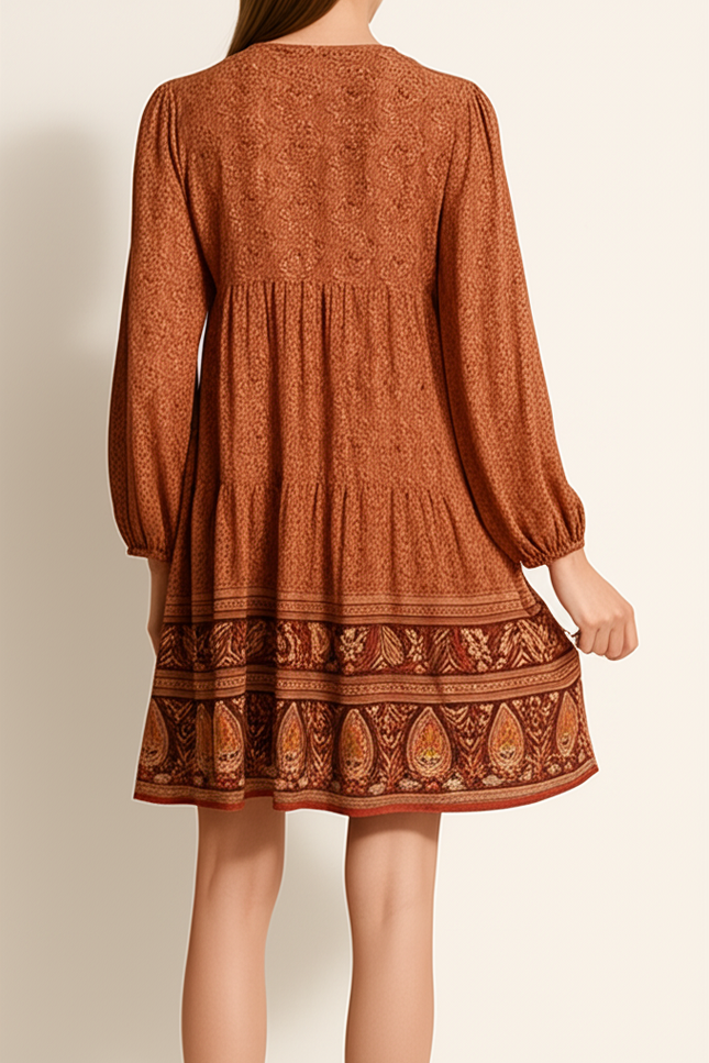 Robe Fleurie Orange - gallery 1