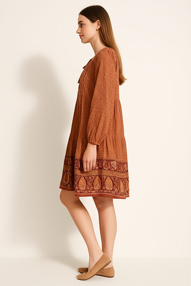 Robe Fleurie Orange - gallery 2