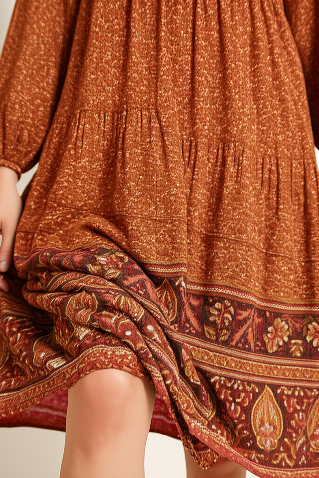 Robe Fleurie Orange - gallery 3