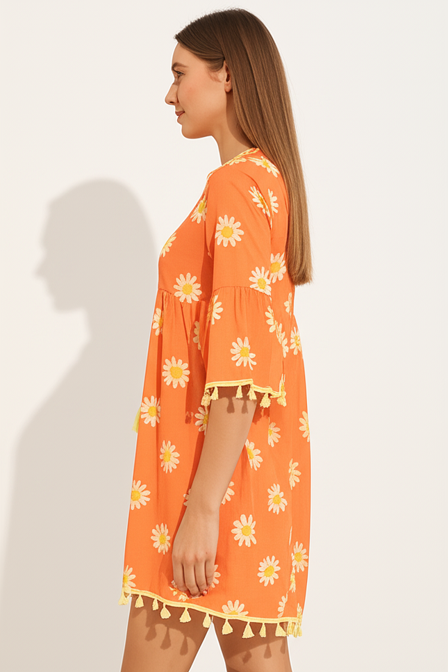 Robe De Plage Orange - gallery 2