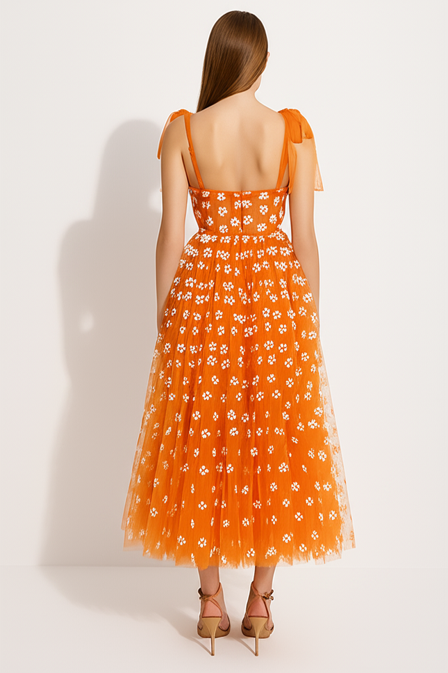 Robe De Soirée Couleur Orange - gallery 1