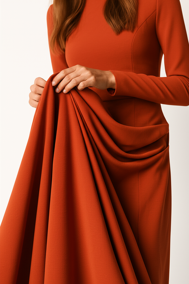 Robe Orange Grande Taille - gallery 3