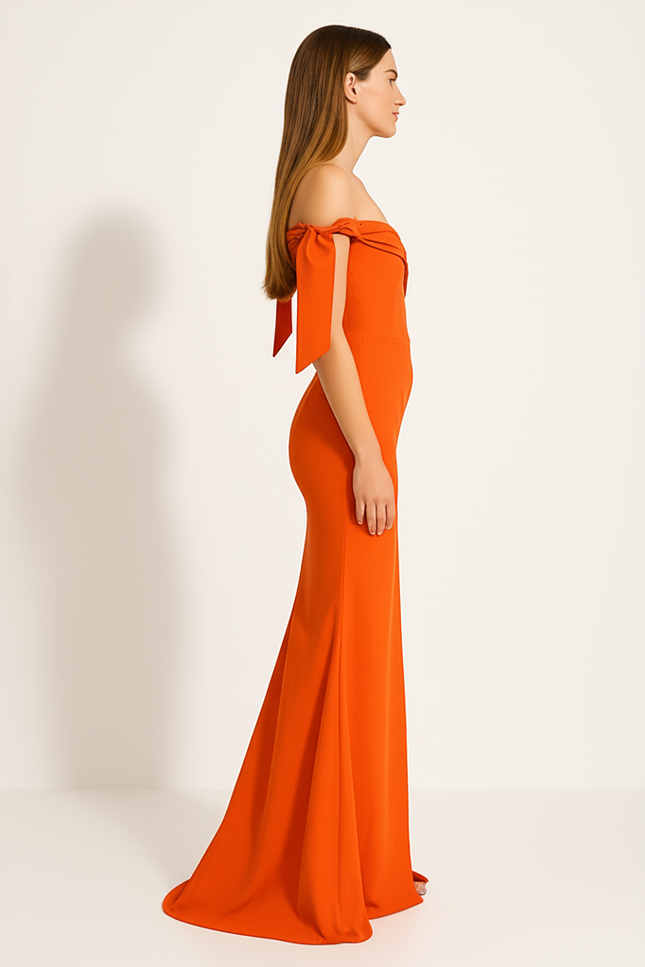Robe Orange De Soiree - gallery 2