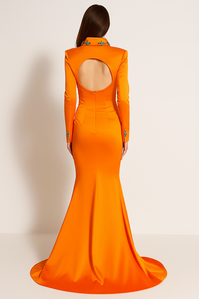 Robe Orange Brûlée Mariage - gallery 1