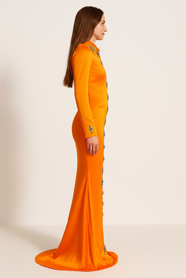 Robe Orange Brûlée Mariage - gallery 2