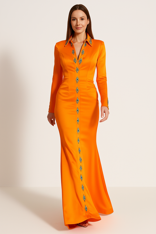 Robe Orange Brûlée Mariage - gallery 4