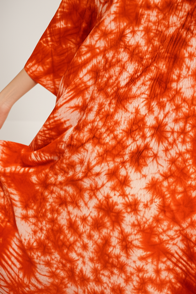 Robe Tie And Dye Orange - gallery 3